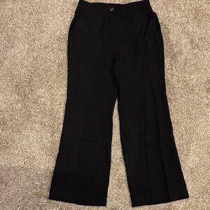Chic Black Wide Leg Women's Pants